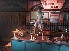 fallout 4-scen blir vild med kraftdräkt och hardcore action i anime-stil