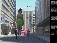 This 3D cartoon episode features big apple small 18+ in sexy gestures