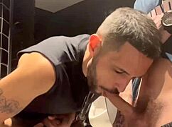 Me n’ the guys messin’ around in the bathroom, ya know?