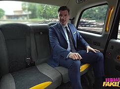 i got so lucky with this horny female taxi driver, she rode me hard in her car