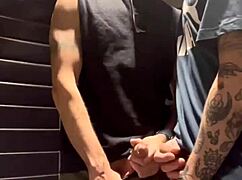 Me n’ the guys messin’ around in the bathroom, ya know?