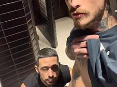 Me n’ the guys messin’ around in the bathroom, ya know?