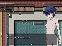 I help the inventor feel a pussy sensation in this hentai detective game