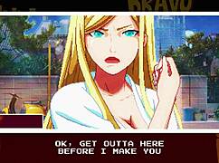 johnny bravo - the bravado below sucking big cock in public hentai