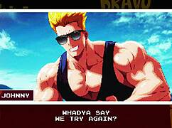 johnny bravo - the bravado below sucking big cock in public hentai