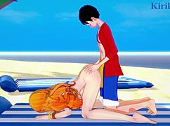 Nami, Nefertari Vivi, and Monkey D Luffy in Wild One Piece Hentai