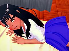 Nagatoro visits the nurse, drops her skirt for wild adult hentai action