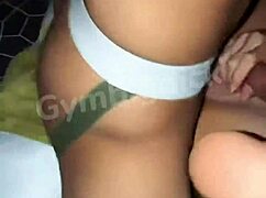 couple gay asian amateurs get wild with bareback sex in sexy lingerie