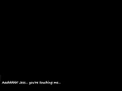 Jessy gives footjob until John cums on her tits!