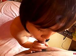 Пухлая копия идола с сиськами F-каппы жестко скачет, финал - кремпай на лицо!