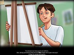 Explore erotic scenes in Summertime Saga episode 195