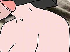 TVの女がカメラマンのチンポを吸う？カメラマンがTVの女のマンコを舐める？