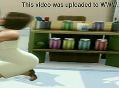 갈색 머리 18살 여자가 점심시간에 선생 도와주는 만화