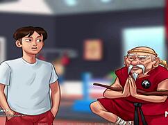 summertimesaga bdsm tied up scene e2 17