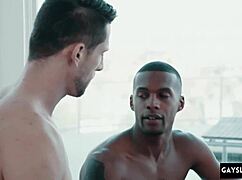 Ever tried a big black cock in rough gay action?