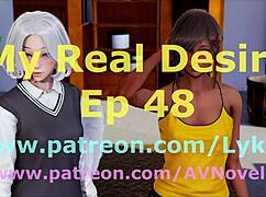 in my real desire series, the indian babe with big tits and ass plays games