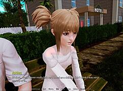 Exploring the harem hotel in this anime game update.