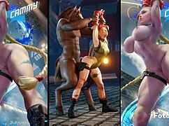 Cammy compilation features big black cocks in action