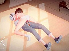 Anime Hentai Futanari Sex Games Feature Sexy Girl in Blowjob, Cowgirl, and Anal Positions