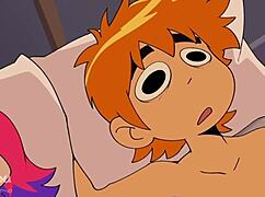 scott pilgrim fucks her hard in this horny hentai scene!