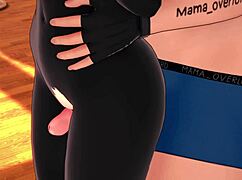 Girlfriend Dresses As Enderman For Bed Play In 3D Minecraft Hentai