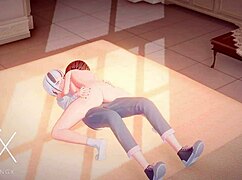 Anime Hentai Futanari Sex Games Feature Sexy Girl in Blowjob, Cowgirl, and Anal Positions