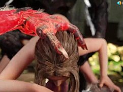 i love how Aerith handles two werewolves with deepthroat and anal