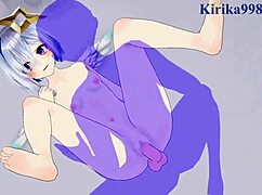 amane kanata and kiryu coco are having intense sex in this hentai