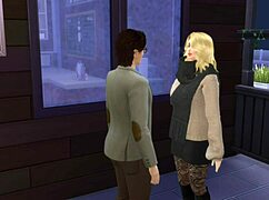 kava s prijateljem v kopalnici