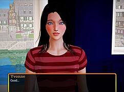 Playing my new family game with big ass brunette.