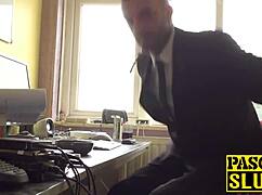 My busty sub milf's ass got wrecked before tasting cum.