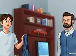 Summertime Saga: Manager’s daughter sucked me off behind the desk at work - Kimmytoons.