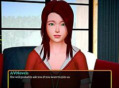 Playing my new family game with big ass brunette.