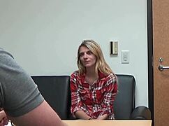 Carrie B's Intense Casting POV Blowjob