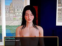 Playing my new family game with big ass brunette.