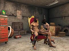 I’m obsessed with Fo4 Throne anime fucking in 3D action