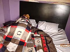 I fuck her hard because she squirts every time without a condom 😈 group action with blonde housewife