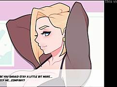 android 18's passionate blowjob in foxicube parody