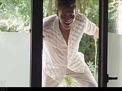 French blonde gets fucked at swinger party