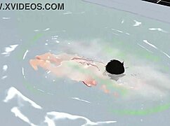 Did you see that anime girl in the tiny micro bikini getting a nip slip?