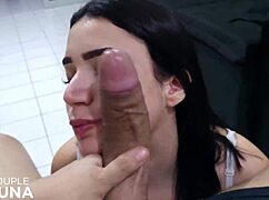 damn, this hot teen opened her tight ass for deep pounding till the end! 😳