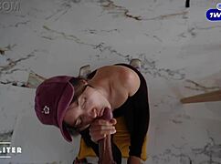 the pizza girl tried to run, but i got her suckin’ me off! 🍕