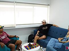 seducing gay friend of stepbrother while alone at home