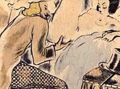 Vintage Erotic Illustration Sparks Raw Retro Desire