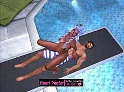 Jumping from the pool board