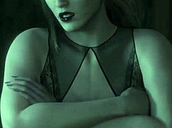 Two guests pick a busty woman for a wild futanari double penetration threesome animation.