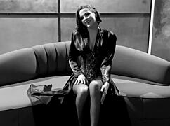 bobbi s masturbates in a corset and stockings