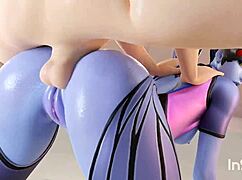 Overwatch Widowmaker Blowjob and Fucking Compilation