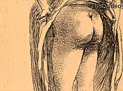 Vintage Erotic Illustration Sparks Raw Retro Desire