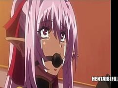 لا تصدق! الأميرة الشرسة تتحول لدلو لبن يرضع في هينتاي خام مع نيك صدر متوحش